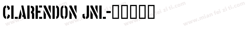 clarendon jnl字体转换